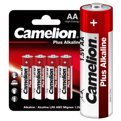 Батарейка CAMELION LR6 Plus Alkaline BL-4 (BP-4), 1.5В (4/48/576)