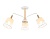 Светильник подвесной Ambrella TR4737/3 WH/LW белый/светлое дерево E27/3 max 40W D760*350