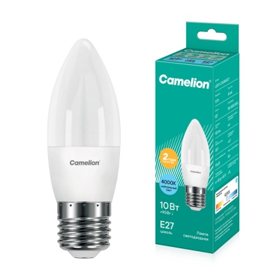 Лампа CAMELION LED10-C35/845/E27 220V 10W ()
