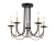 Люстра подвесная Ambrella TR9621/5 BK/CGD черный/золото E14/5 max 40W D570*410