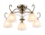 Потолочная люстра Ambrella TR3046/5 SB/FR бронза/белый матовый E27/5 max 40W D595*285