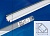 Профиль алюмин UFE-A03 SILVER 200 POLYBAG Накладной, 200см