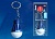 Фонарь-брелок UNIEL S-KL023-T BLUE 1LED. 4*LR41 в/к. Пластик. Синий