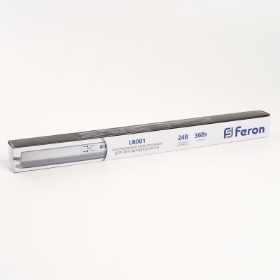 Трансформатор электронный FERON LB001 для светодиодной ленты 36W 24V (драйвер)