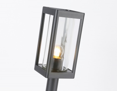 Светильник уличный ландшафтный ST2414 GR/CL серый/прозрачный IP54 E27 max 40W 110*110*500 AMBRELLA