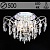 Люстра E2371/4+4 WH+FGD белое золото/хрусталь 4х60W E27+4х3W LED WT+BLUE ПДУ d500 h330, QH23