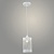 Подвес N6049/1HQ WT белый 1х40W Е27 d120 h800, QH23