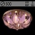 Люстра 55729/500 CR хром 5х40W E14 LED-RBP ПДУ d500