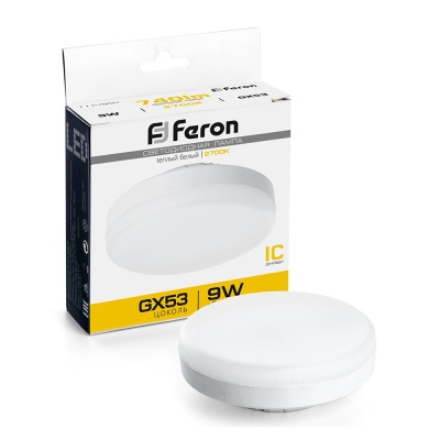 Лампа светодиодная FERON LB-452 9W 230V GX53 2700K для натяжных потолков