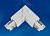 Соединитель Трехфазный UNIEL UBX-A21 WHITE 1 POLYBAG L-образный, внешний, Белый, (полиэт.пакет)