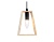 Светильник подвесной Ambrella TR80497 BK/LW черный/светлое дерево E14 max 60W D150*1000