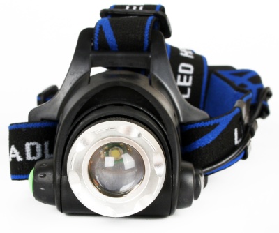 Фонарь ULTRAFLASH E150 аккум. 220В, черн., CREE 3W, фокус, 2ак 3 реж.,  пласт. бокс