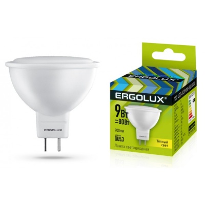 Лампа Ergolux LED-JCDR-9W-GU5.3-3K JCDR 172-265V