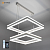 Управляемая светодиодная люстра STELLA 180W 2S-APP-500x500x1200-WHITE/WHITE-220-IP20