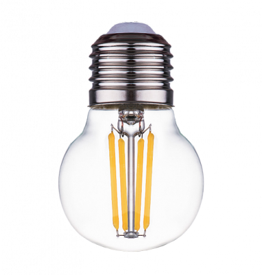 Лампа светодиодная Фарлайт нитиевидная прозрачная шар G45 11 Вт 6500 К Е27