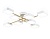 Светильник светодиодный подвесной AMBRELLA FL516346/8 WH/GD белый/золото 144W 3000-6000K (без ПДУ) 