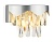 Светильник настенный Ambrella TR5090 SL/CL серебро/прозрачный E14/2 max 40W 260*180*150 с хрусталем