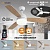Люстра светодиодная с вентилятором ESTARES FAN WOOD 48W+18W R-APP-1070x400-WHITE/WOOD/WHITE-220-IP20