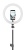 Светильник кольцевой CAMELION KD-810F C02 LED 10Вт, подставка для смартфона, напольн.на штативе