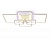 Светильник Ambrella FA5306/4+2 WH белый 176W 800*550*140 (ПДУ РАДИО 2.4G)