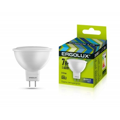 Лампа Ergolux LED-JCDR-7W-GU5.3-6K JCDR 172-265V
