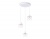 Светильник подвесной в стиле лофт Ambrella TR8078/3 WH белый E27*3 max 40W D372*1170