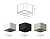Корпус светильника накладной 70*70mm C7833 SBK черный песок 95*95*H60mm MR16 GU5.3