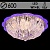Люстра 55422/600 CR хром 8х40W E14 LED-WT+BLUE ПДУ d600, SDA20