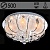 Люстра 5139/500 CR хром 5х40W E14 LED-WT ПДУ d500, ЛГР16