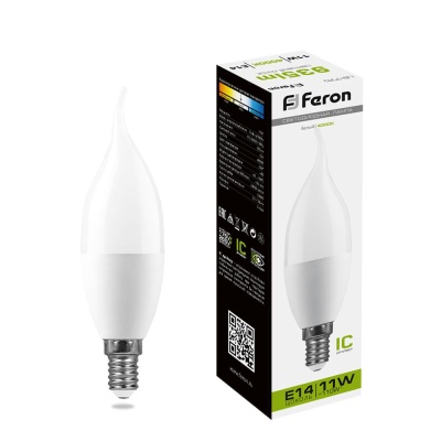 Лампа светодиодная FERON LB-770 11W 230V E14 4000K C35T