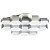 750162 Люстра потол FAVO LED-80W 3840LM Silver 3000K