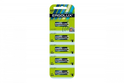 Батарейка Ergolux LR23A  BL-5 (A23-BP5, 12В) (5/60/480)