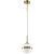 813111 Подвес GLOBO 1х40W E14 electroplating bronze/white