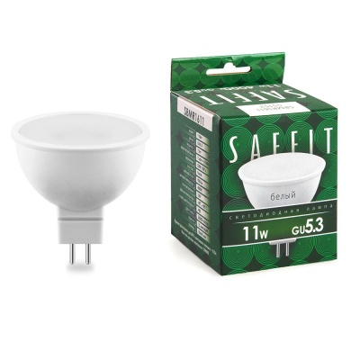 Лампа светодиодная SAFFIT 11W 230V GU5.3 4000K MR16, SBMR1611