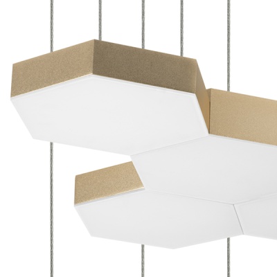 750221 Люстра подвесная FAVO LED-60W 2880LM Satin Gold 3000K