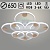 Люстра DK06342D/4+4A PR WT+WOOD белый/дерево 176W+8W LED RGB 3000K-6000K d650 ПДУ(ИК) диммер, HN24