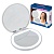 Зеркало карманное с подсветкой UNIEL ULK-F72 DIM/RECH WHITE (1Х+2Х), с дим. Аккум 300мАч, в/к. Белый
