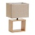 Светильник настольный UNIEL UML-B401 E27 LIGHT GREY/WOOD 40W. Механический выключатель. Светло-серый