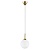 813022 Подвес GLOBO 1х40W E14 gold/white