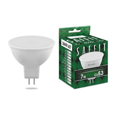 Лампа светодиодная SAFFIT 7W 4000K 230V GU5.3, SBMR1607 (10/200)