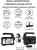Фонарь ULTRAFLASH LED51526 аккум. 4В, черный, 1LED+COB+6xSMD, 3 Вт, 4 реж, Micro-USB, бокс