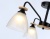 Светильник подвесной TR9564/3 BK/FR черный/белый матовый E27/3 max 40W D620*250