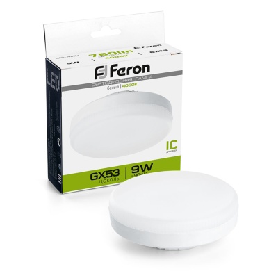 Лампа светодиодная FERON LB-452 9W 230V GX53 4000K для натяжных потолков