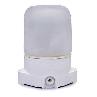 Светильник GCF-SNP-60-E27-IP65-W, НПБ-400 КСС-002 230В 60Вт (цвет Белый) пластик