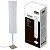 Торшер напольный UNIEL UML-T400 2хE27 WHITE 2х60W. Механический выключатель. Белый.