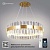 Люстра светодиодная ESTARES SOFIA 100W R-APP-500x1000-GOLD/CLEAR-220-IP20_Ч Управляемая