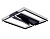 Светильник Ambrella FL51466/1+1 BK черный 85W 3000K-6400K+4200K 600*600*110 (ПДУ РАДИО 2.4G)