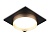 Светильник Ambrella TN5232 BK/GD черный/золото GX53 max 12W 110*110*35 встраиваемый