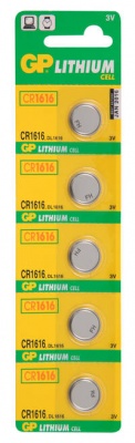Эл.пит.GP CR1616-BC5 литиевый дисковой (100/1000)