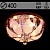 Люстра 55722/400 CR хром 4х40W E14 LED-RBP ПДУ d400, SDA22